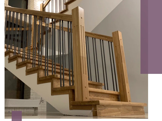 Реставрация деревянных и металлических лестниц в Людинове
