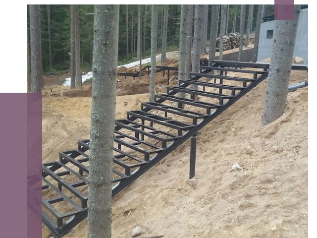 Монтаж металлических лестниц в Людинове от 13486 руб. 