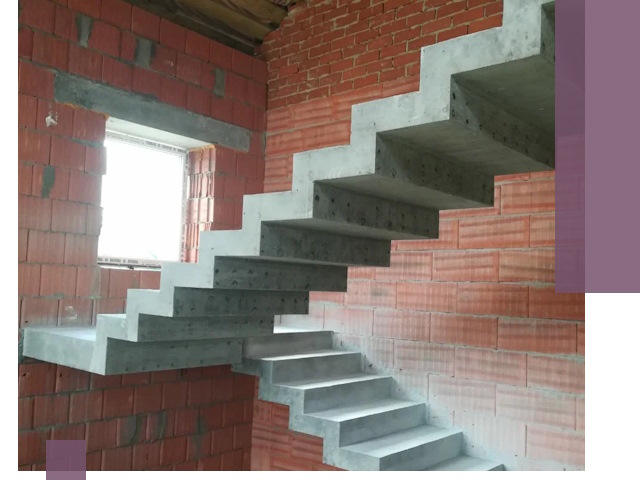 Бетонные лестницы под ключ в Людинове: монтаж, демонтаж, ремонт