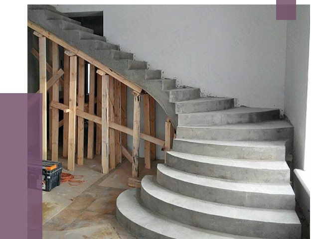 Изготовление бетонных лестниц под ключ в Людинове от 19847 руб. | ПРОЛЁТ-Люд