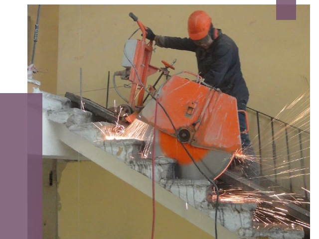 Демонтаж бетонных лестниц в Людинове от 4580 руб. за м2 | ПРОЛЁТ-Люд