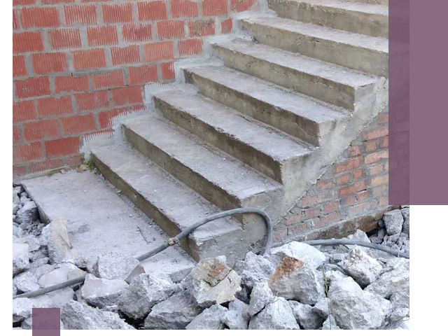 Демонтаж бетонных лестниц в Людинове: быстро и безопасно