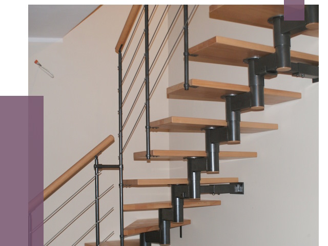 Изготовление модульных лестниц в Людинове от 11450 руб. 