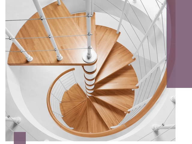 Изготовление винтовых лестниц под ключ в Людинове