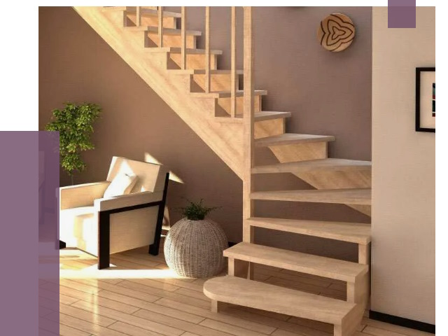 Изготовление Г-образных лестниц в Людинове от 18829 руб. 