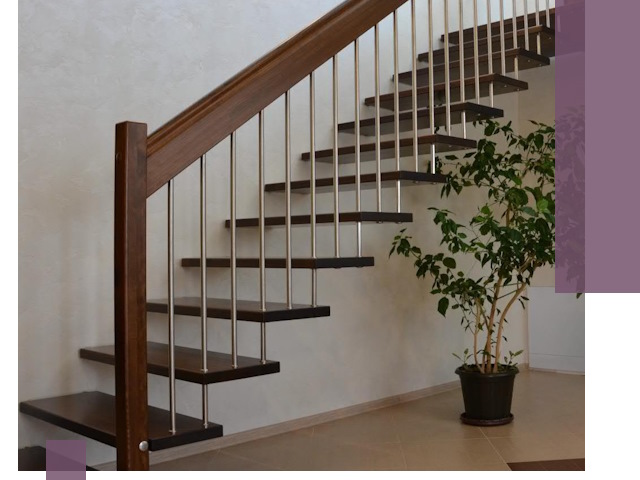 Лестницы на больцах под ключ в Людинове – изготовление и монтаж