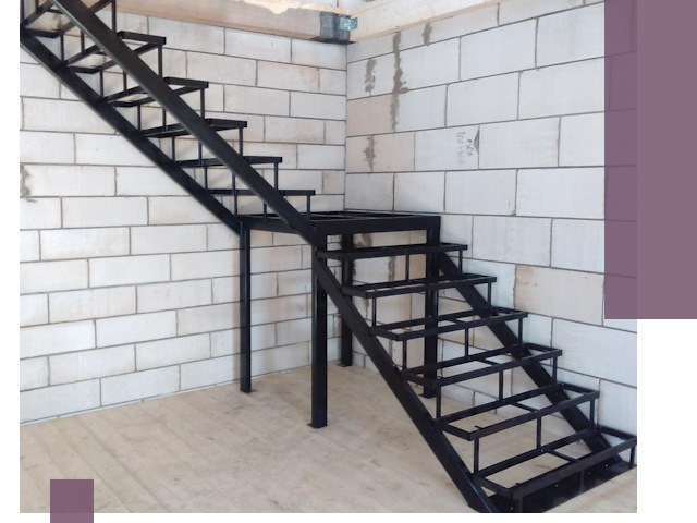 Лестницы на металлокаркасе под ключ в Людинове — изготовление и монтаж