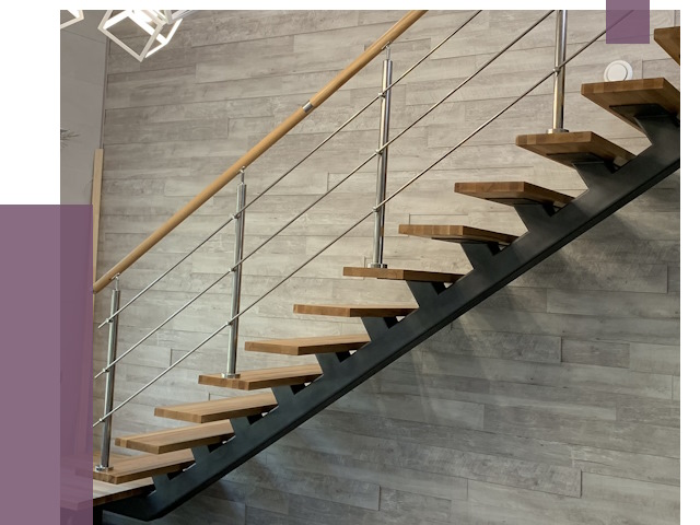 Изготовление лестниц на монокосоуре в Людинове от 75826 руб. 