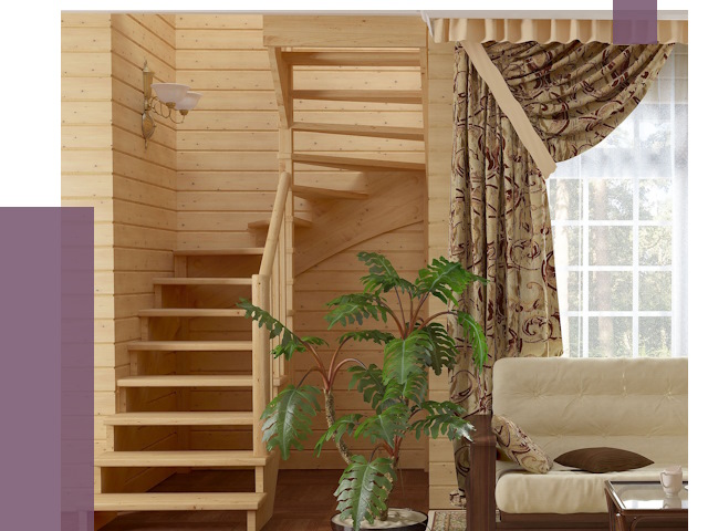 Лестницы для дачи в Людинове от 75572 руб.  | ПРОЛЁТ-Люд