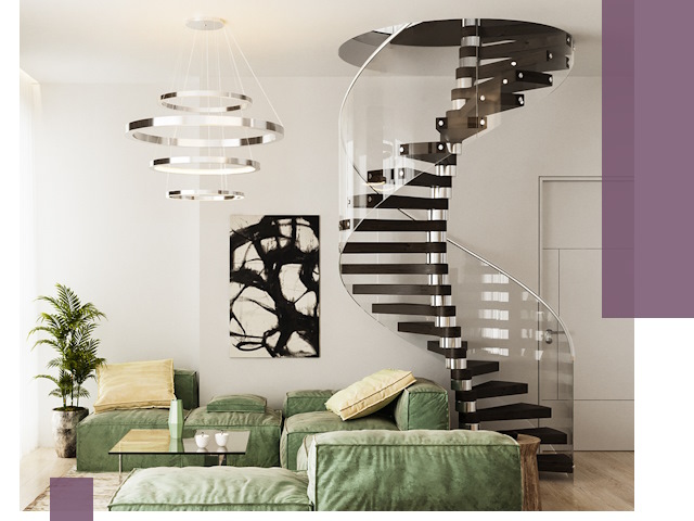 Лестницы для двухуровневой квартиры в Людинове — изготовление и монтаж