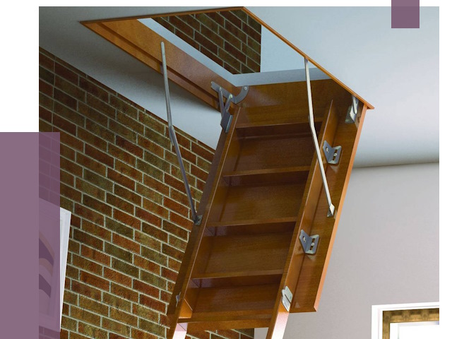 Установка чердачной лестницы в Людинове от 7786 руб. | ПРОЛЁТ-Люд