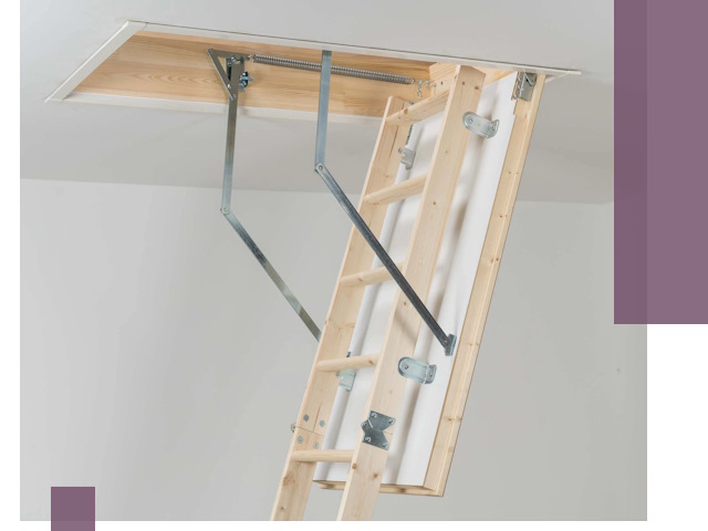 Установка чердачной лестницы под ключ в Людинове