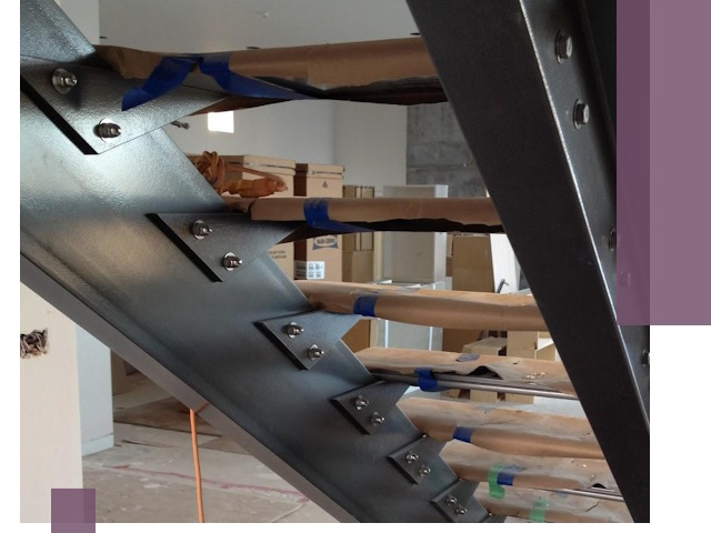 Усиление лестничных конструкций и усиление опор в Людинове