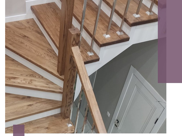 Обшивка металлических лестниц под ключ в Людинове