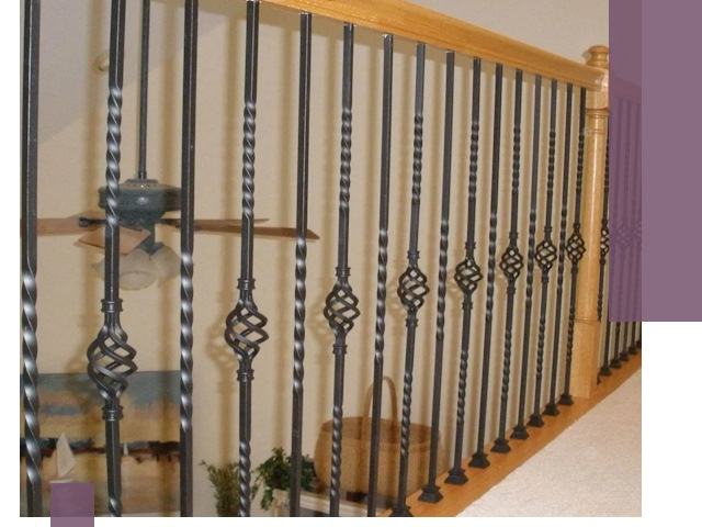 Изготовление и монтаж кованных перил в Людинове под ключ
