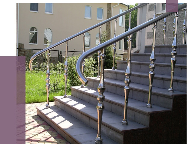 Перила для крыльца в Людинове от 10687 руб. — монтаж ПРОЛЁТ-Люд