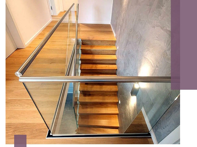 Перила для лестницы в доме — изготовление и монтаж в Людинове