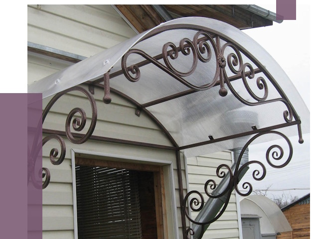 Изготовление козырьков в Людинове от 7328 руб. — заказать | ПРОЛЁТ-Люд