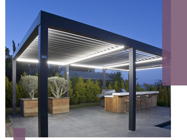 Навесы отдельно стоящие под ключ в Людинове из металла и поликарбоната