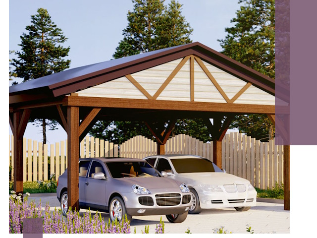 Навесы для автомобиля в Людинове — изготовление и монтаж