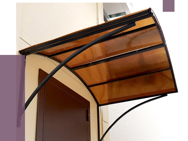 Недорогие козырьки в Людинове от 7552 руб.  | ПРОЛЁТ-Люд