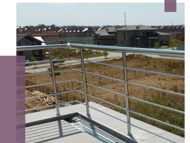 Парапеты из нержавеющей стали в Людинове от 7939 руб. за м² | ПРОЛЁТ-Люд