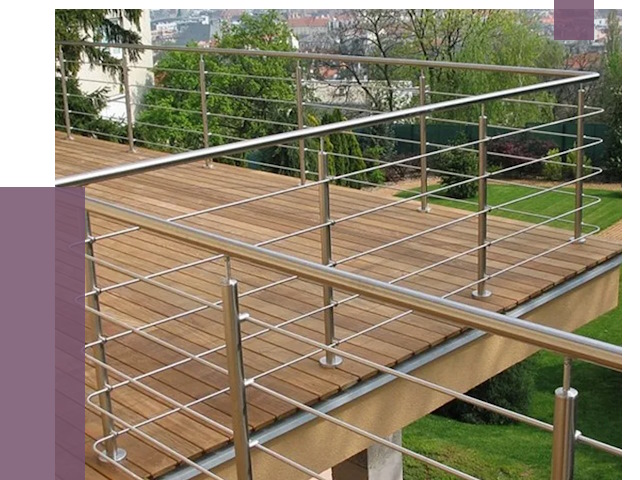 Алюминиевые парапеты в Людинове под ключ от 7735 руб. 