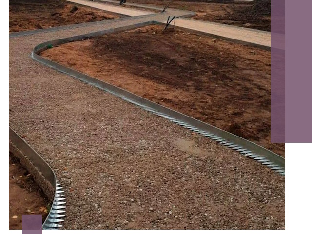 Металлические бордюры под ключ в Людинове — изготовление и монтаж