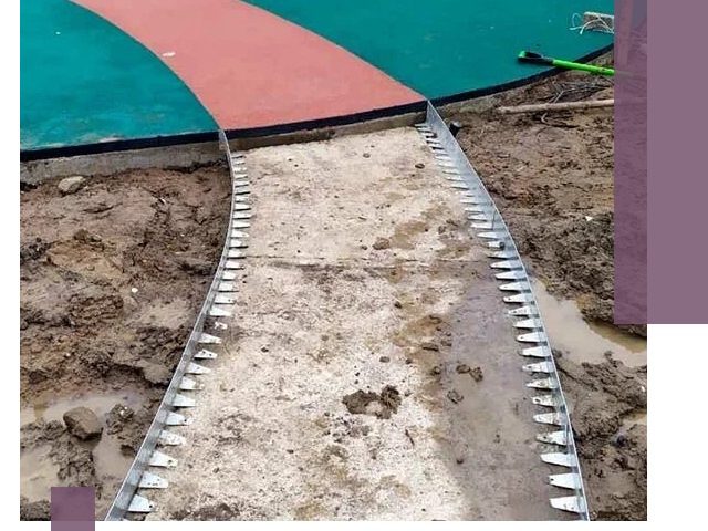 Металлические бордюры для дорожек в Людинове — монтаж и изготовление